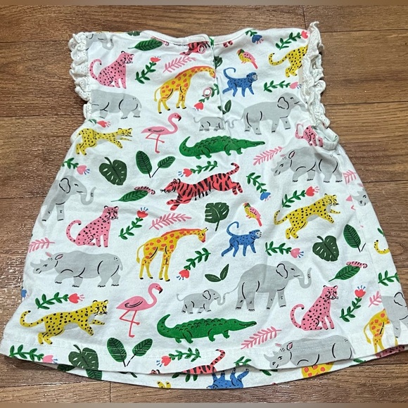 Baby Boden Girls Jungle Animal Print Dress Size 18-24 Month - Picture 3 of 3